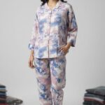 Lavender Abstract Watercolor Women's Co-Ord Set
