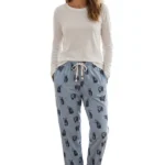 Blue Cabin Bear Print Hosiery Pajama