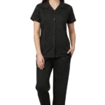 Elegant Black Night Suit