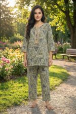 Premium Poly Cotton Printed Women's Co-Ord Set | Adjustable Fit (M-XXL) - Image 7