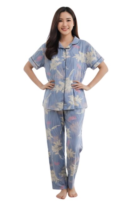 Serene Palm Women's Tropical Night Suit