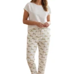 Gold Leopard Print Hosiery Pajama