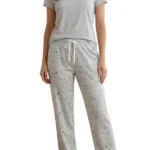 Grey Forest Print Hosiery Pajama