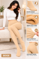 Beige Fleece Lined Tights Guide.