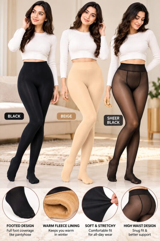 Winter Footed Tights – Colour and Lining Showcase.